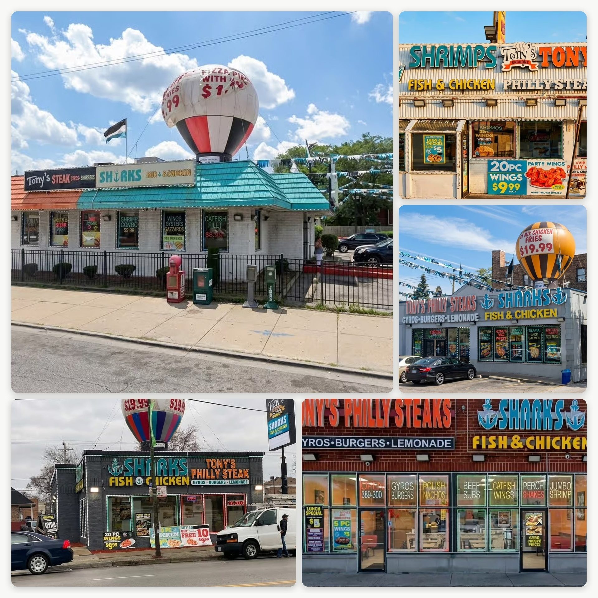 Welcome To Tony's Original Philly Steaks & Sharks Fish & Chicken