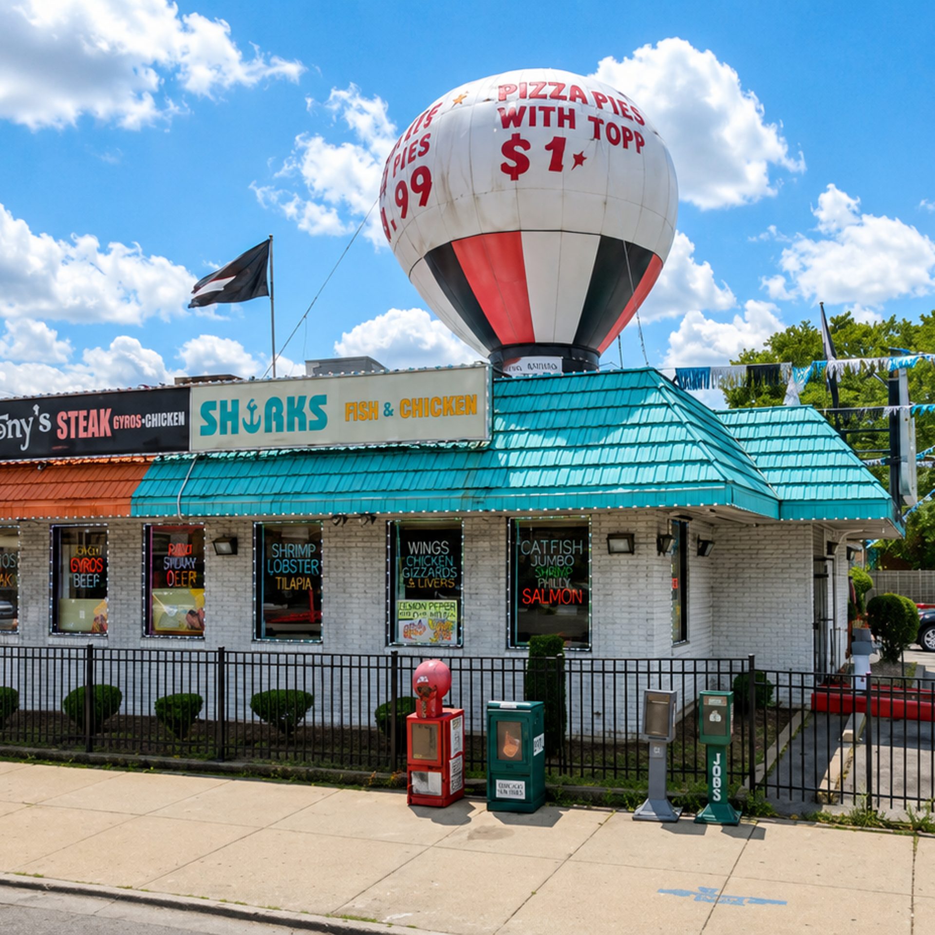Welcome To Tony's Original Philly Steaks & Sharks Fish & Chicken