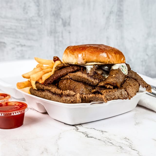 Gyro Cheeseburger.